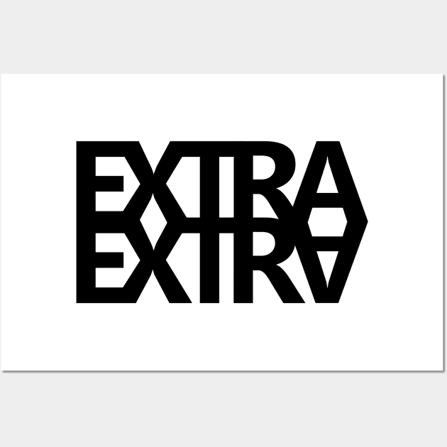 Extra Extra Black Wall Art by felixbunny